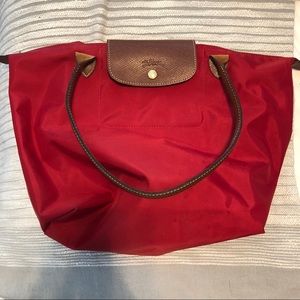 Red Longchamp Tote